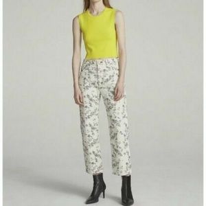 Rag & Bone Size 24 Micro Floral Boy Jean Crop